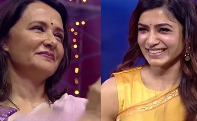Amala smiling and applauding Samantha goes viral
