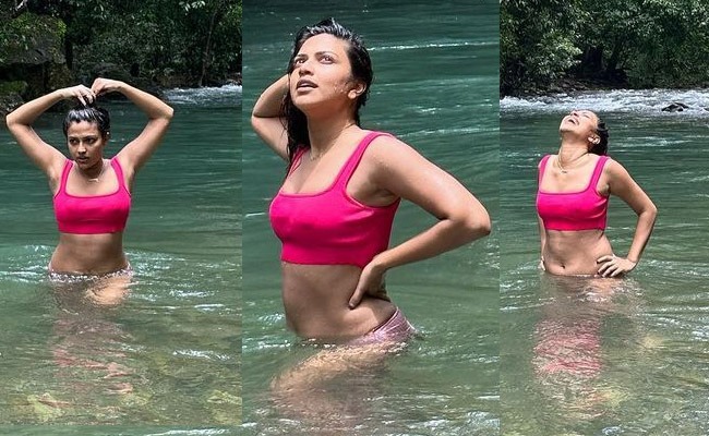 Pics: Amala In Two Piece Bikini