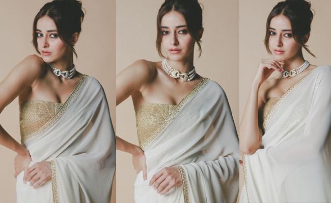 HOT: Ananya Stuns With Elegant Saree Poses