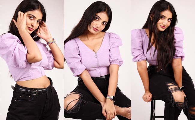 Pics: Telugu Girl In Torn Jeans