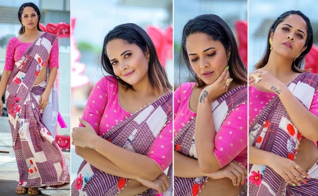 Pics: Lady In Saree Poses In Retro Look