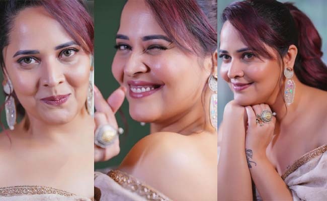 Pics: Anasuya Shows Her Feminine Glory