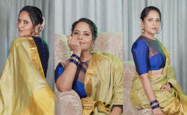 HOT: Golden Saree Elegance In Captivating Blouse