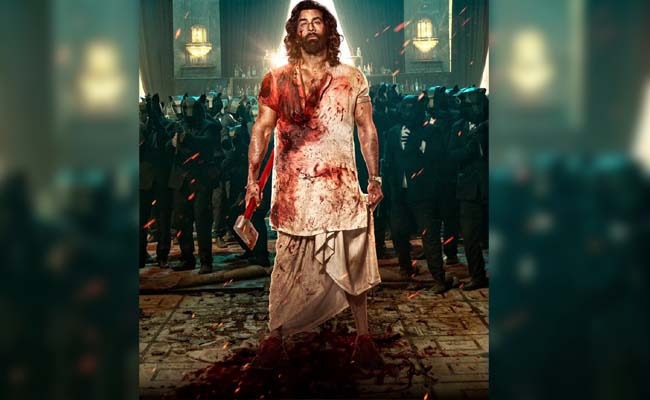 Wild 'Animal' Look: Ranbir Drenched In Blood