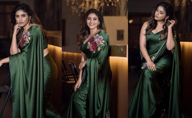 HOT: Grace Meets Glamour In Green Saree