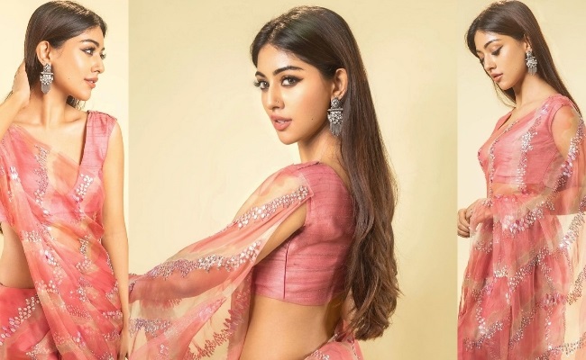 Pics: Beautiful Angel In Transparent Saree