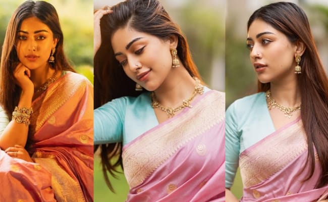 Pics: Anu Charms In Elegant Saree Look