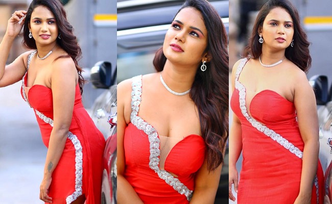 Pics: Lady Shows Her 'Glory' In Red