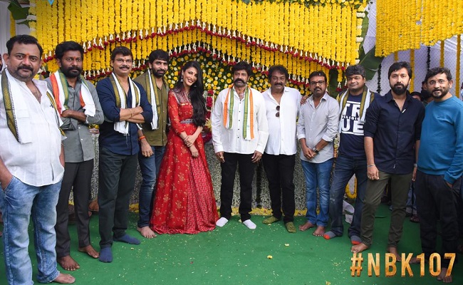 Majestic Launch For NBK, Gopichand Malineni Film