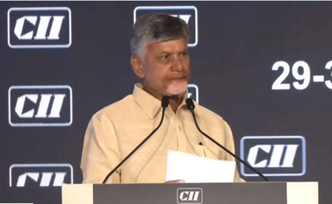 Naidu's Aide Stages Entry Row at CII Summit