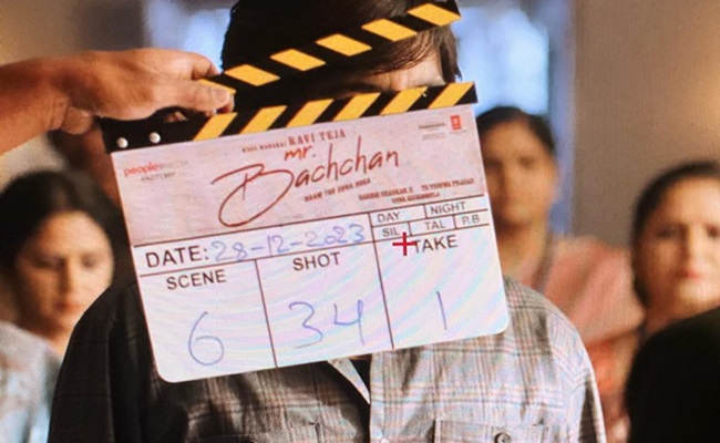 Pic Talk: Ravi Teja Begins Work As Mr Bachchan