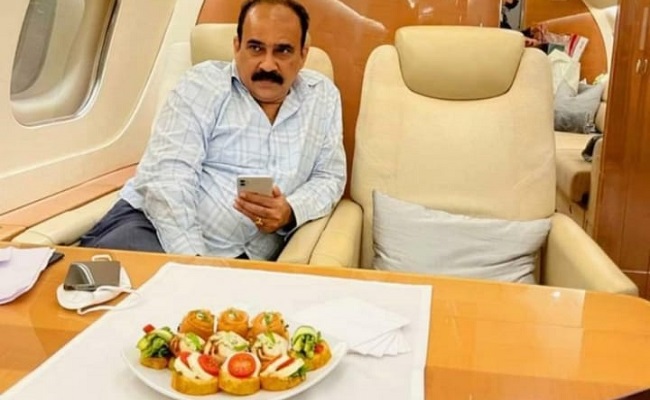 Balineni's Russia tour in private jet: Official or private?