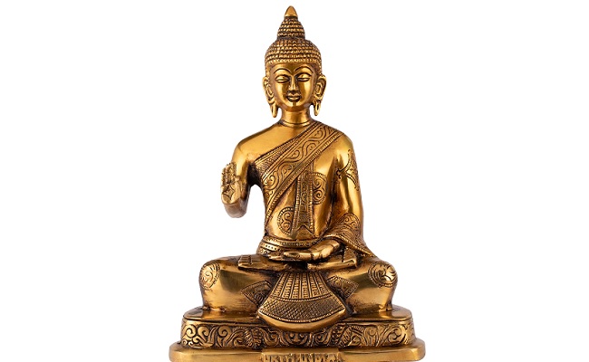 Auspicious Brass Buddha: Harmonizing Your Space