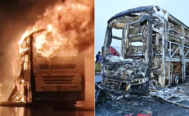 New CCTV Footage Adds A Twist In AP Bus Fire Probe