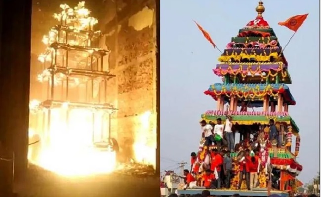 Probe into chariot burning case given quiet burial!