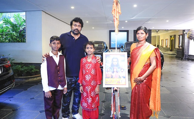 Chiru's Heartfelt Gesture Towards Fan Rajeshwari