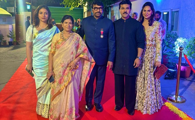 Chiranjeevi attends Dinner for Padma Vibhushan Recipients in Delhi