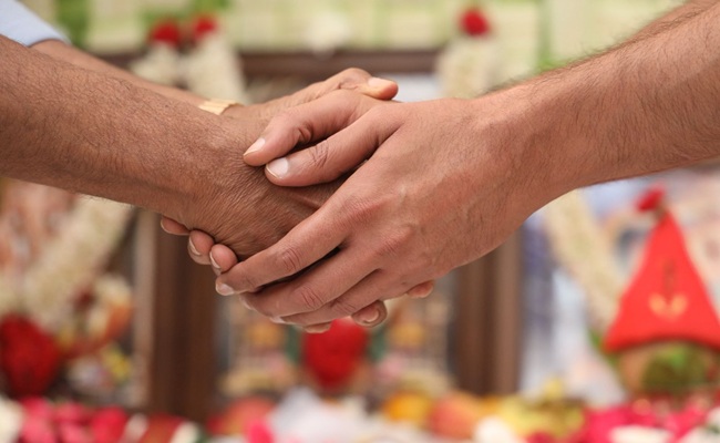 Spirit Muhurtham: Prabhas Shakes Hands With Chiru