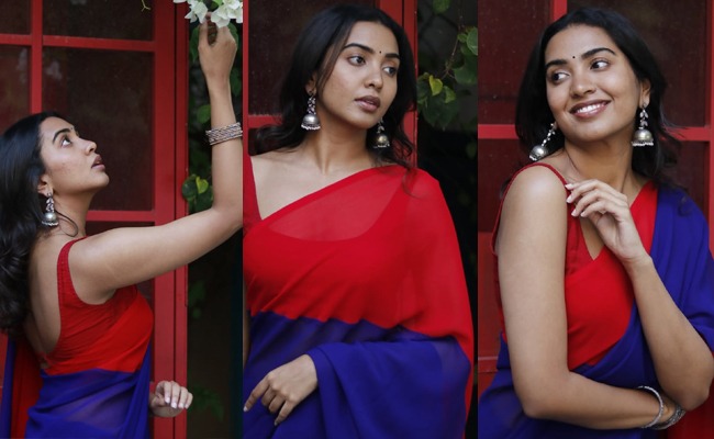Pics: Hero's Daughter Poses In Classic Saree