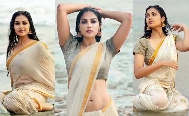 Pics: Divi's Beautiful Treat In Wet Saree