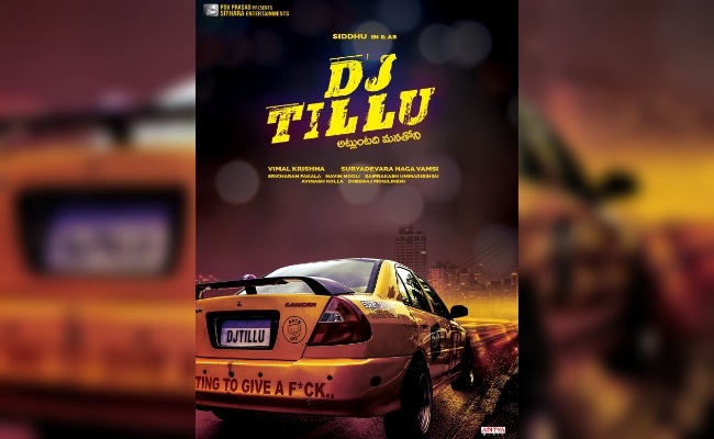 DJ Tillu Title Poster: Cuss Words On Car