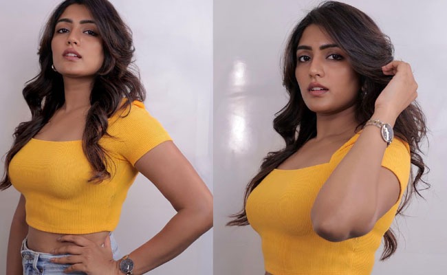 Pics: Telugu Beauty's Appealing Pose In Yellow