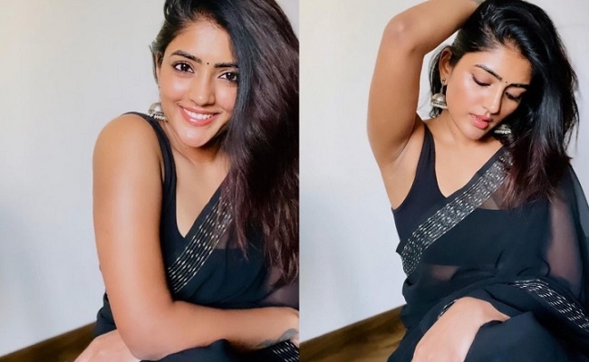 Pics: Glowing Telugu Beauty In Black Saree