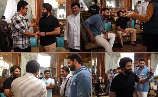 Pic Talk: Allu Arjun Makes Surprise Visit To F3 Sets