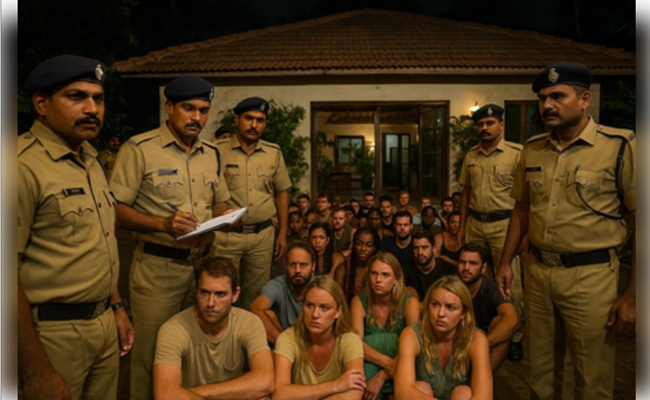 Cyberabad police book 51 foreigners after raid at farmhouse