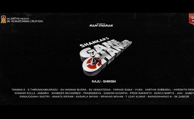 Charan- Shankar Movie Titled As 'Game Changer
