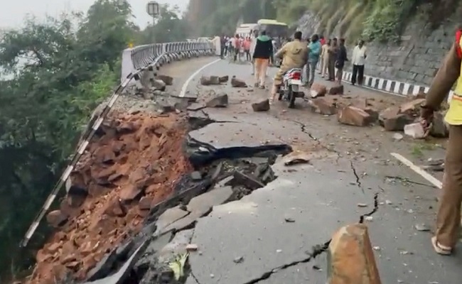 Tirumala ghat road closed again following landslides