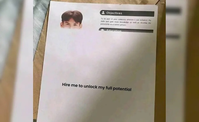 Trending: Half-Printed Resume Goes Viral