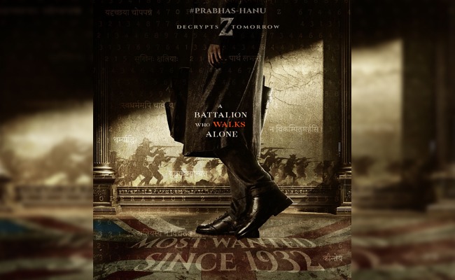 PrabhasHanu Pre-Look: Most Wanted Since 1932