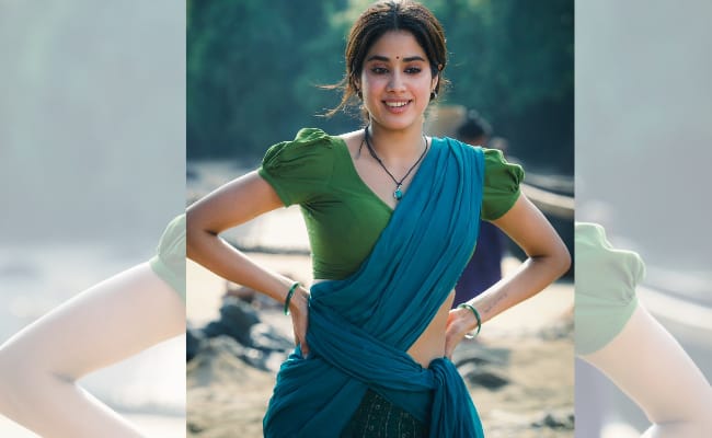 Janhvi Kapoor reveals her look from NTR's Devara