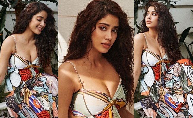Janhvi Looks Stunning In A Multicolour Outfit