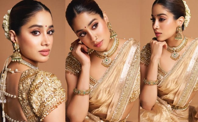 Pics: Janhvi Kapoor Stuns In Traditional Glam