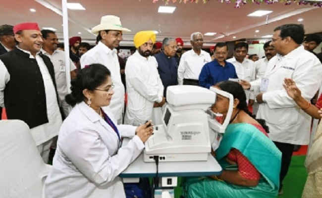 Eye tests conducted for one cr people under T'gana's