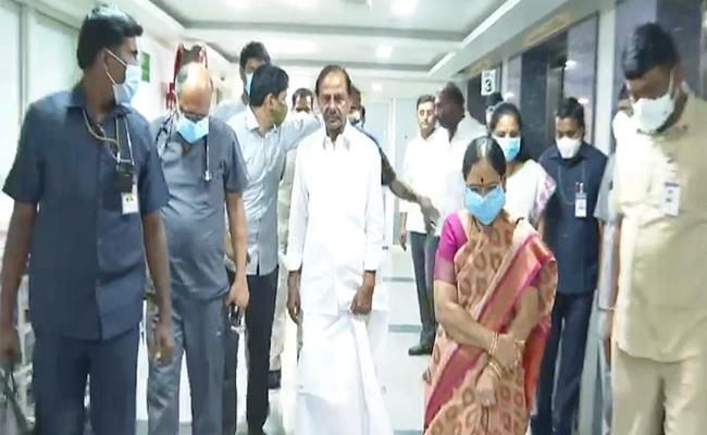 Indisposed KCR rushed to hospital, declared stable