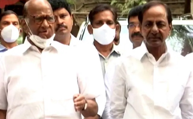 KCR gives shock to Sharad Pawar!