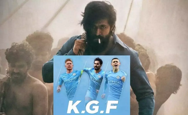 Craze: Manchester City gives its own spin to K.G.F