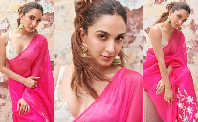 Pics: Mrs Malhotra's Pink Saree Treat