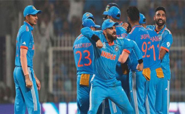History: India ride twin tons to finish 9-0