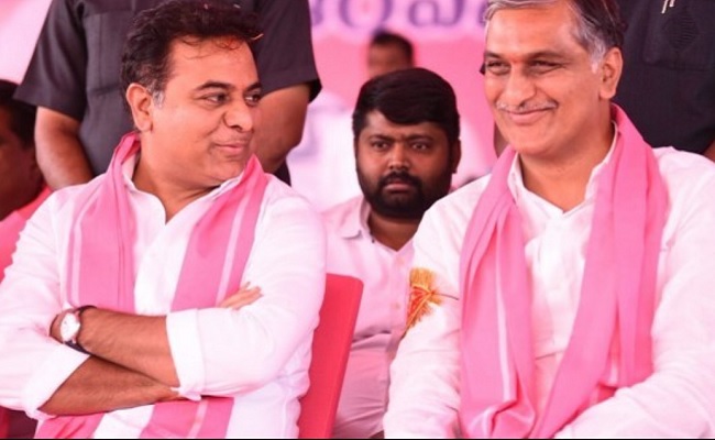 What BRS survey reports say about KTR & Harish?