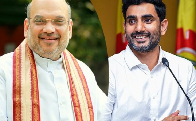 Facts Behind Fake News About Lokesh - Amit Shah Meeting