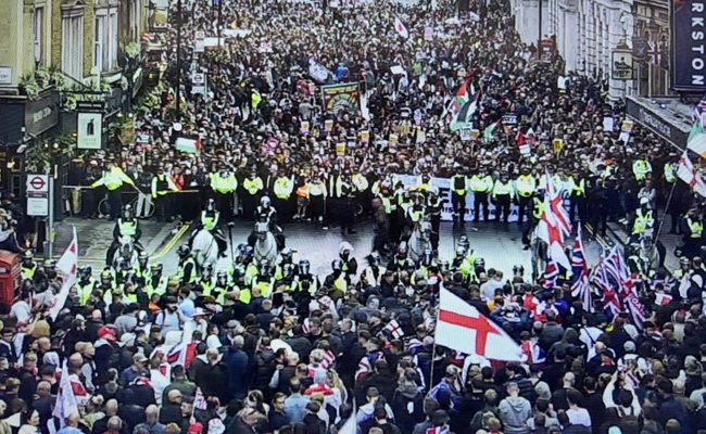 Massive anti-immigration rally rocks London