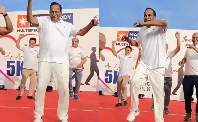 Telangana minister shakes a leg