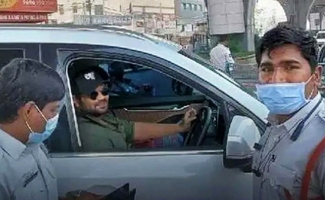 Manchu Manoj fined by Hyderabad traffic cops