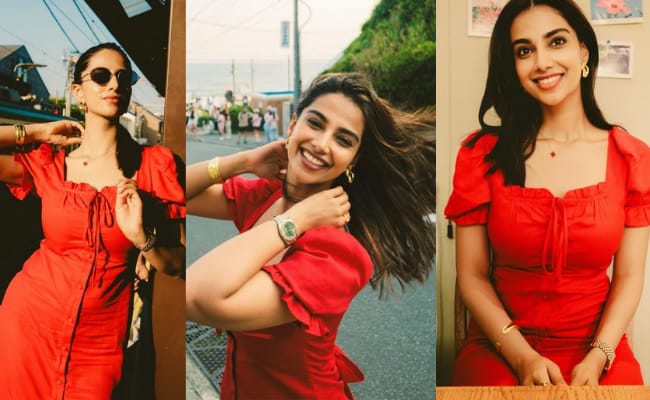 HOT: Happening Actress Glows In Red
