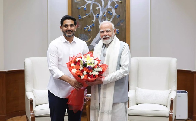 Lokesh meets PM Modi, seeks Education Reforms