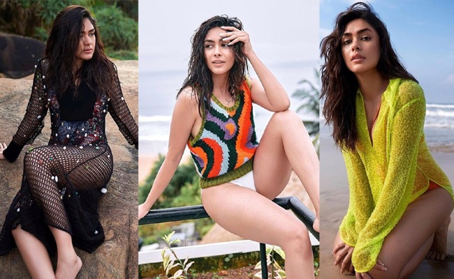 Pics: Mrunal Thakur Shows Off Sexy Curves